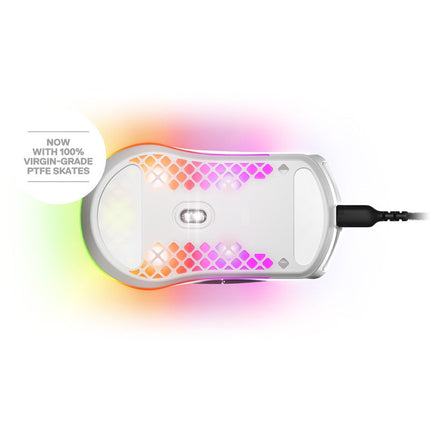 SteelSeries AEROX 3 (2022 Edition) RGB Wired Gaming Mouse - Snow