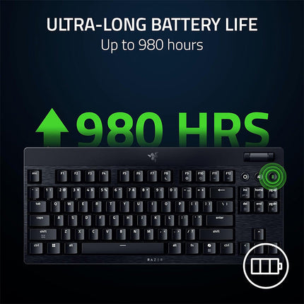 Razer BlackWidow V4 Low Profile TKL HyperSpeed Wireless Gaming Keyboard