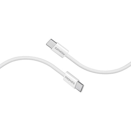 Promate Ultra-Fast 60W PD USB-C Fabric Braided Cable