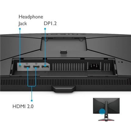 BenQ MOBIUZ EX2510S Gaming Monitor, Black, FreeSync Premium, Flicker-Free, Built-In Speakers, EX2510S