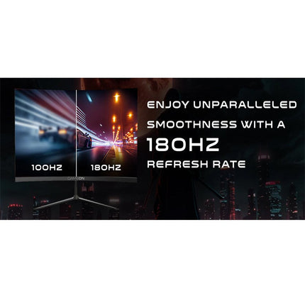 GAMEON GOC24F180VA 24" FHD, 180 Hz, MPRT 0.5 ms, HDMI 2.1, VA Panel Curved Gaming Monitor