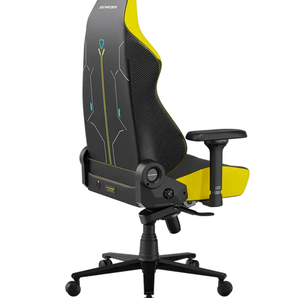 DXRacer MARTIAN Series Electric Adjustable Backrest Large Gaming Chair - Black/Yellow