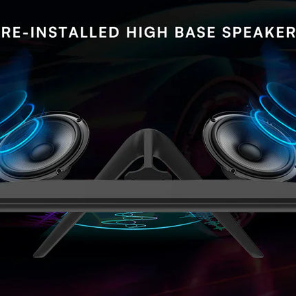 GAMEON GB24F75 24" FHD, HDMI and VGA with Ergonomic Tilt, Adaptive-Sync and Built-in-speakers Gaming Monitor
