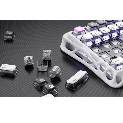 Gravastar Mercury V75 75% Hall Effect Magnetic Switch Gaming Keyboard - Mecha Grey