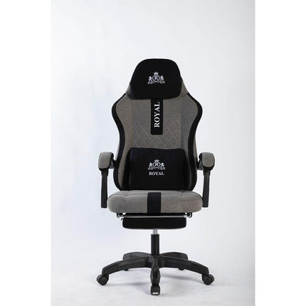 Royal Gaming Chair with Footrest – Grey