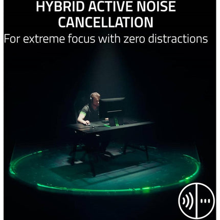 Razer BlackShark V3 Pro Wireless ANC Esports Gaming Headset with Ultra-Low Latency and THX Spatial Audio For PC - White