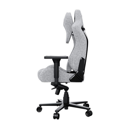 Andaseat Kaiser 2 Pro Series with Big Headrest Pillow, Carbon PVC & Steel, XL Gaming Chair - Grey Fabric