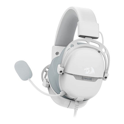 Redragon AURORA H376WG Aurora, 7.1 Surround Sound, Over-Ear Wired Gaming Headset - White