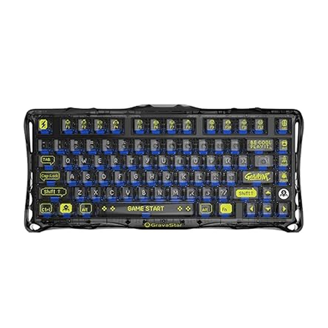 GravaStar Mercury K1 Lite 75% Wireless Mechanical Gaming Keyboard - Black