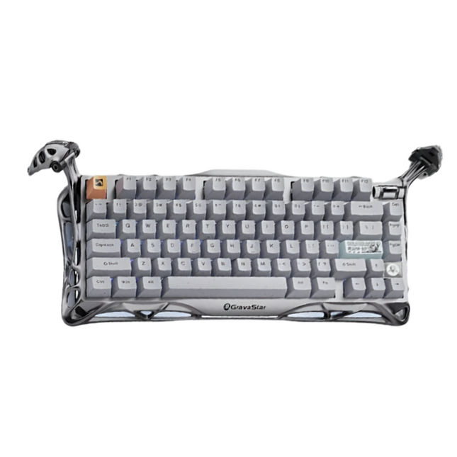 GravaStar Mercury K1 Pro 75% Wireless Mechanical Gaming Keyboard - Concrete Grey