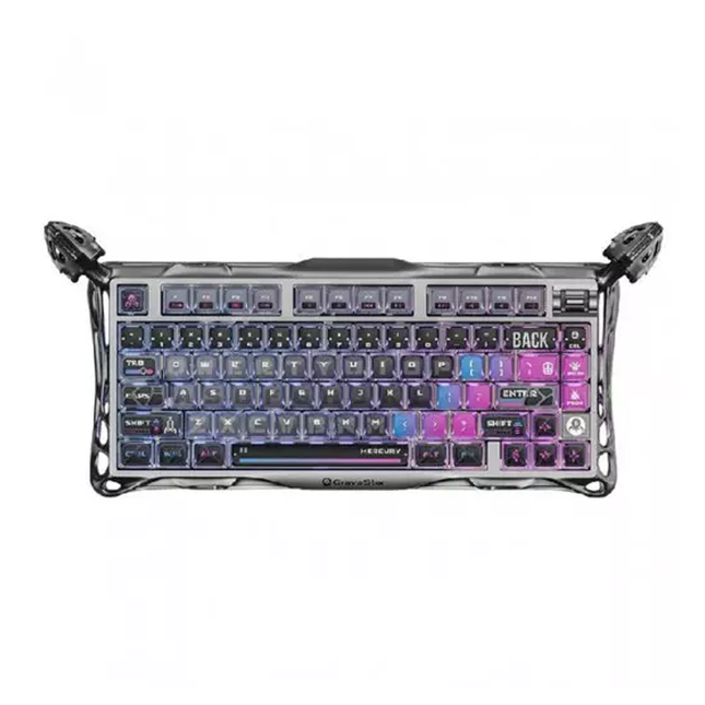GravaStar Mercury K1 Pro 75% Wireless Mechanical Gaming Keyboard_Special Edition - Cyberpunk