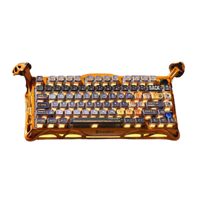 GravaStar Mercury K1 Pro 75% Wireless Mechanical Gaming Keyboard Special Edition - Worn Yellow