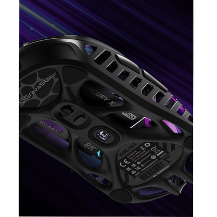 GravaStar Mercury X Pro  8K Wireless Gaming Mouse - Galaxy Black