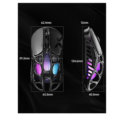 GravaStar Mercury X Pro  8K Wireless Gaming Mouse - Galaxy Black