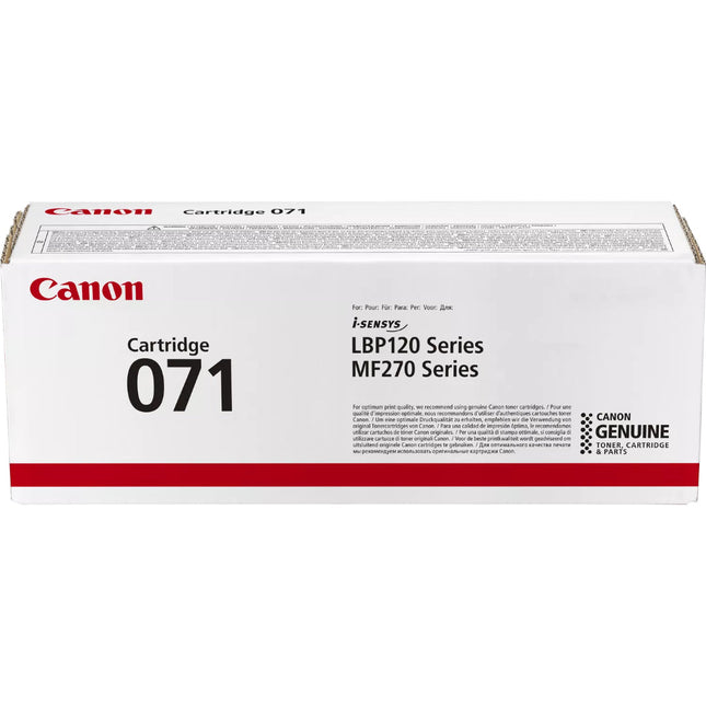 Canon 071 Black Toner Cartridge – Standard Yield (1,200 Pages)