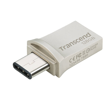 Transcend 128GB JetFlash 890 Type-C and USB Type-A 3.1 Gen 1 Flash Drive 130MB/s Speed