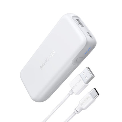 RAVPower RP-PB186 PD Pioneer 29W 2-Port 10000mAh Power Bank - White