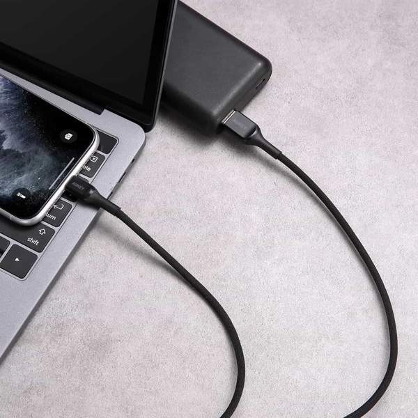 Aukey Impulse Titan Kevlar Core Lightning to USB-A Cable (2 M) - Black