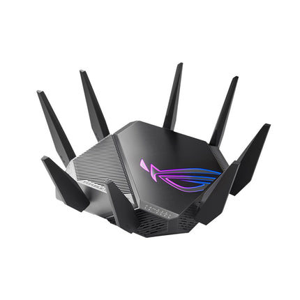 Asus ROG Rapture, Tri-band WiFi 6E (802.11ax), Gaming Router 6GHz Band 2.5G, WAN/LAN Port PS5 Compatible, Triple-level Game Acceleration
