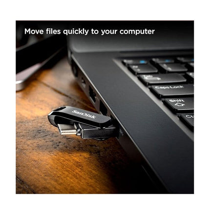 SanDisk Ultra Dual Drive Go 128 GB USB Type-C Flash Drive - Black