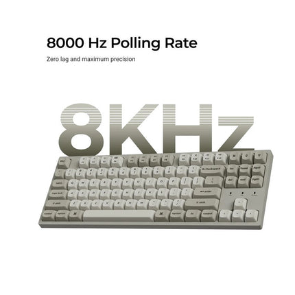 Keychron C1 Pro 8K QMK TKL (80%) Wired Mechanical Keyboard Connectivity Type-C - (Arabic Layout)