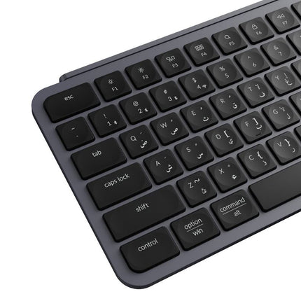 Keychron B1 Pro Ultra-Slim Wireless 75% ZMK Custom Keyboard for Windows & Mac, English/Arabic - Space Grey