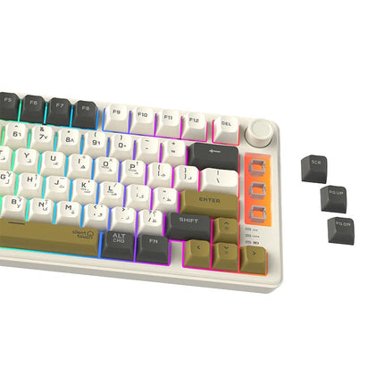 Twisted Minds Imperium Pro Series 75% Compact Size 80 Keys Wireless Membrane Keyboard - (English / Arabic) Layout
