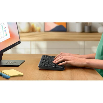 Logitech K250 Wireless/Bluetooth Keyboard, English/Arabic - Graphite