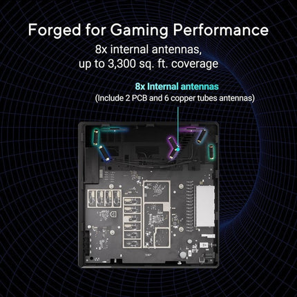 Asus ROG STRIX GS-BE18000 Tri-Band WiFi 7 Gaming Router - Black