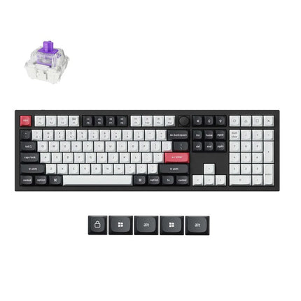 Keychron Q6 HE QMK Wireless Keyboard Gateron double-rail magnetic switch 2.4 GHz / Bluetooth / Type-C wired (Arabic Layout)