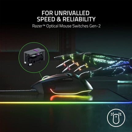 Razer Basilisk V3 Customizable Wired Gaming Mouse with Razer Chroma RGB - Black