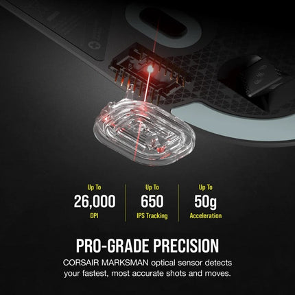 Corsair M75 AIR Wireless Ultra Light Weight Gaming Mouse (EU) - Black