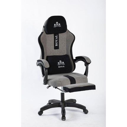 Royal Gaming Chair with Footrest – Grey