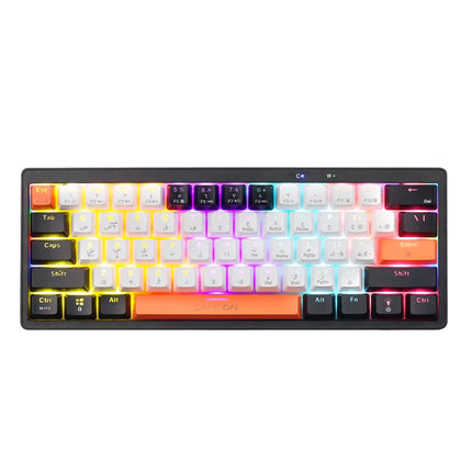 GAMEON AEROX Series GOMK160-RS 60% RGB Mechanical Wired Gaming Keyboard, Red Switch - English/Arabic