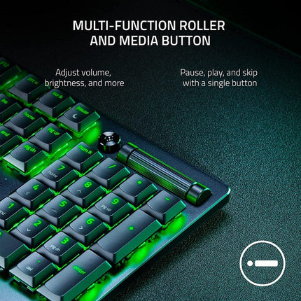 Razer DeathStalker V2  Low-Profile RGB Optical Gaming Keyboard Linear Optical Switch (US Layout) - Black