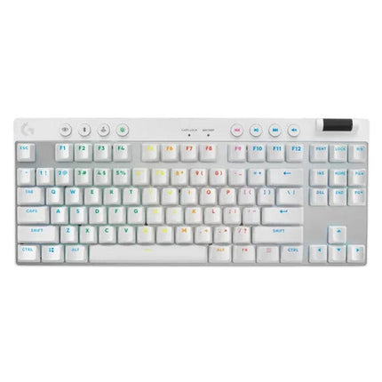 Logitech PRO X TKL LIGHTSPEED Wireless Mechanical RGB Gaming Keyboard + Logitech G309 LightSpeed Mouse + Logitech BLUE Snowball ICE Microphone - White
