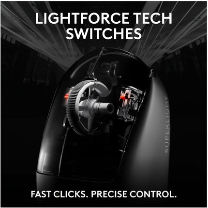 Logitech PRO X SuperLight 2 Compact Wireless Gaming Mouse - Black