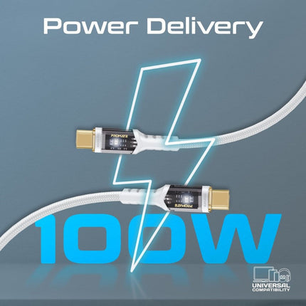 Promate 100W Power Delivery Ultra-Fast USB-C Cable