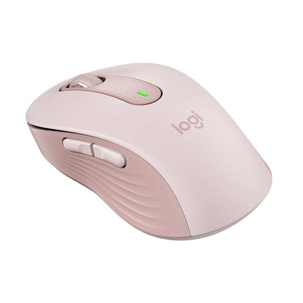 Logitech Signature M650 Wireless Mouse, For Small to Medium Sized Hands, Silent Clicks, 5 Buttons, Bluetooth, Multi-Device Compatibility, 400 DPI Nominal Value, 10 M Range - Rose