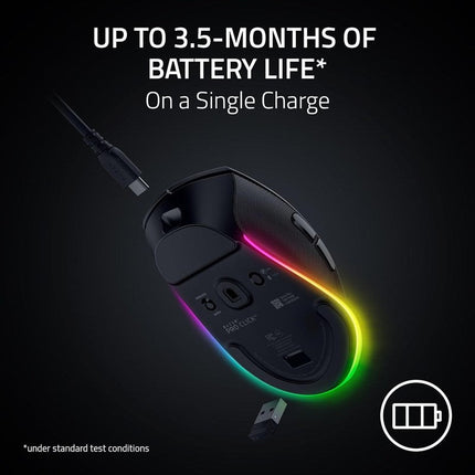 Razer Pro Click V2 Right-Handed Ergonomic Wireless Mouse - Black