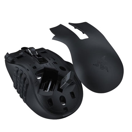 Razer Naga V2 HyperSpeed Ergonomic Wireless MMO Gaming Mouse with 19 Programmable Buttons - Black