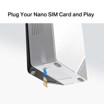 Mercusys AX3000 5G Router with Sim Slot, Dual-Band Sim Card, EasyMesh, TP-Link Wi-Fi, Plug and Play, VPN Encryption, APP Control, WAN/LAN Ports, Guest Network, VoLTE Access, Data Setting