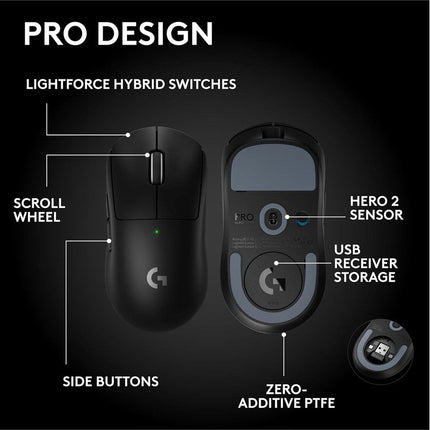 Logitech G PRO X SUPERLIGHT 2 SE LIGHTSPEED Wireless Gaming Mouse - Black