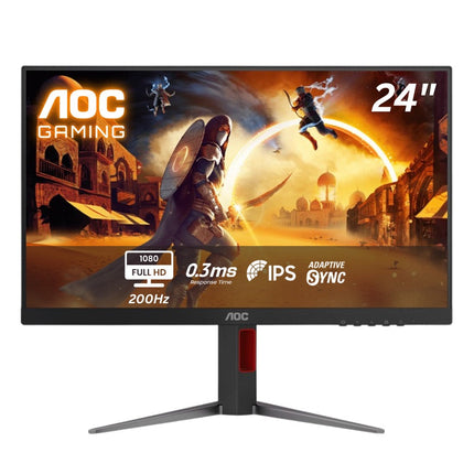 AOC 24G4H 24" 200 Hz FHD 0.3 ms IPS Gaming Monitor - Black