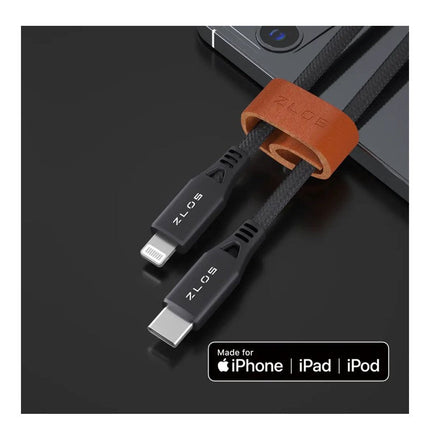 ZLOS USB-C to Lightning MFI Cable, 1.2 M (5 Years Warranty)