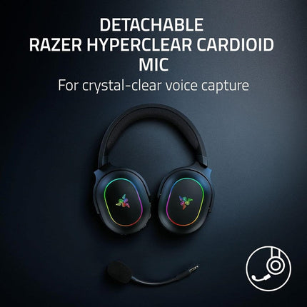 Razer Barracuda X Chroma Wireless Multi-Platform Gaming Headset for PC, PS4 & PS5, Switch - Black