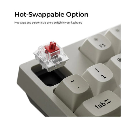 Keychron C2 Pro 8K QMK full size (100%) Wired Mechanical Keyboard Connectivity Type-C - (Arabic Layout)