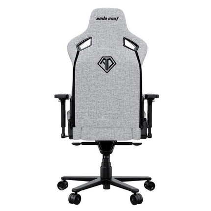 Andaseat Kaiser 2 Pro Series with Big Headrest Pillow, Carbon PVC & Steel, XL Gaming Chair - Grey Fabric