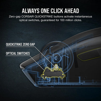 Corsair M75 Lightweight RGB Wireless Gaming Mouse (AP) - Black