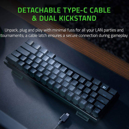 Razer Huntsman Mini Gaming Keyboard, Purple Switch, Chroma RGB, Black